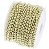 ANCLLO 20 m/rotolo Perline Stringa Ghirlanda In Rilievo Trim Delicato Decorativo Perle Stringa per Festa di Nozze Forniture Festival-Oro