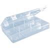 hünersdorff Cassetta a scomparti PS CLASSIC, 6 scomparti 225x335x55 mm, colore trasparente cristallino
