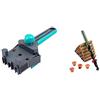 Wolfcraft 4640000 1 Guida Universale per Spinatura & 2916000 Set per Spinatura, ø 6 mm