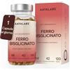 AAVALABS Integratore Ferro e Vitamina C Naturale - Ferro Bisglicinato 42mg Integratori Stanchezza Fisica e Mentale, Globuli Rossi, Sistema Immunitario - Ferro Integratore Forte Alto Assorbimento - 120 Capsule
