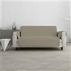 Italian Bed Linen Copridivano Trapuntato double-face TRENDY, 2 Posti, Tortora/Panna