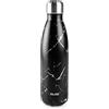 IBILI Borraccia termica black marble 500 ml, acciaio inox 18/10, doppia parete, riutilizzabile