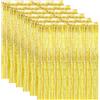 ASelected 6 tende per orpelli, 1 tenda in lamina d'oro da 2 m, tende con frange per feste, decorazioni per feste di compleanno, matrimonio, Natale, doccia