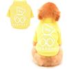 PAIDEFUL Pigiama per Cani di Taglia Piccola Media Maglioni Foderato in Pile Camicie Cappotto Caldo Pullover Invernale Cucciolo Chihuahua Abbigliamento per Gatti Clima Freddo Autunno Giallo XXL