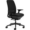 Steelcase Sedia da ufficio ergonomica Steelcase Amia con supporto lombare LiveLumbar e braccioli 4D Nero; Prodotto in Europa