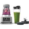 Ninja Foodi Frullatore Power Nutri 2 in 1, 1100 W, tazza 700 ml e ciotola 400 ml con paddle di potenza, per frullati, creme dense e bibite ghiacciate, argento, CB100EU
