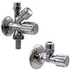 VARIOSAN Kit di collegamento rubinetto 12685-1/2 - Valvola angolare combinata e valvola angolare - Auto-impermeabile