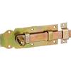Alberts 115401 Chiavistello per porte, dritto, con maniglia a pomolo e guida asta fissata, zincato galvanico, con strato spesso passivato, piastra 140 x 52 mm