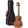 Ortega Guitars Travel Bass elettro-acustico - fretless - Serie Lizard - Ukulele Basso - include Gigbag - Mogano (LIZZY-BSFL-GB)
