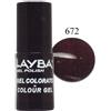 LAYLA Layba Gel Polish - Smalto semipermanente n. 672 rouge noir