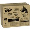 Felix Megapack risparmio! Felix Le Ghiottonerie 120 x 85 g umido per gatto - Varietà di pesce 2 (Tonno, Salmone, Merluzzo, Platessa)