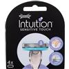 Wilkinson Sword Intuition Sensitive Touch Cofanetti lame di ricambio 4 pezzi per donna