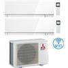 Mitsubishi Climatizzatore Condizionatore Mitsubishi Kirigamine Zen Wifi Bianco Dual Split Inverter 9000 + 12000 BTU con U.E. MXZ-2F53VF classe A+++ /A++ NOVITÁ