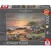 Schmidt Spiele Thomas Kinkade 57368 Seaside Cottage, Puzzle da 1000 pezzi, Multicolore, normale