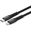 PHILIPS DLC5206L/00 - Cavo da USB-C a Lightning, 200 cm, intrecciato, per caricabatterie di tipo C e iPhone/iPad, colore: Nero