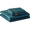 TOYABR Set copripiumino 3 pezzi biancheria da letto 60% cotone e 40% tencel 2 federe + 1 copripiumino traspirante e leggerezza (smeraldo, 230 x 220 cm, 50 x 75 x 2 cm)