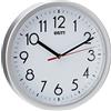 Unity Orologio da parete Unity, Hastings, Silenzioso, Moderno, Argento, 22 cm