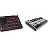 AKAI Professional MPD218 - Controller MIDI pad/drum pad macchina/beat maker con 16 pad & MPK Mini MK3 White - Tastiera MIDI Controller USB a 25 Note