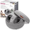 Beurer FM 120 Massaggiatore Plantare Shiatsu 2 in 1 e Sgabello Moderno, Massaggio a Compressione d'Aria con 3 Livelli, Funzione Termica, Telecomando Wireless, Rivestimento Lavabile, Fino al Numero 46