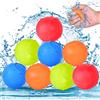 Herefun Palloncini da Acqua Riutilizzabili, 8 Pezzi Bomba Dacqua Autosigillanti, Facile Riempire Bombe d'Acqua Silicone, Colorato Water Balloons Bambini Giochi per Estivi Allaperto Piscina Spiaggia