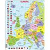 Larsen K2 Mappa politica dell'Europa, edizione Spagnolo, Puzzle Incorniciato con 48 pezzi