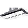 Kaiser Cappa Kaiser 1047 Premium Inkl Kit di circolazione dell'aria, 100 cm - 1250 m³/h - Vetro bianco - Acciaio inossidabile - Cappa aspirante - Integrata - Telecomando incluso