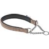 Ferplast Collare Cane Daytona, Collare per Cani Taglia Grande, Collare in Nylon 65 cm, Imbottito, Semistrozzo. Collare Addestramento. Marrone