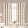 TOPLUXE Tende Damascate per Finestre, Tende Oscuranti con Tiranti Termiche Isolanti per Interni Camera da Letto Soggiorno Cucina 2 Pannelli 132x213cm (Champagne Limpido)