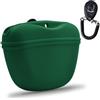AUDWUD Custodia in Silicone per crocchette per Cani,Contenitore Portatile per l'addestramento Comoda Chiusura con Fibbia Magnetica e Clip in Vita,Senza BPA