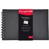 GRAPH'IT - The Book Carnet a Spirale - Carta Layout Extra-Bianca - Doppia Faccia - Per Inchiostri a Alcool - Copertina Rigida con Elastico - 40 Fogli - Formato A5-300 gr/m²