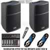 SOUNDSATION HYPER TOP 10A impianto Audio 1000 W + Mixer + Microfono omaggio DJ