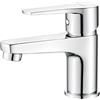 Ibergrif M11357 Miscelatore Bagno per Lavabo, Rubinetto Lavabo Monocomando Acqua Calda e Fredda, Miscelatore Lavabo con Funzione di Risparmio Idrico, Installazione Facile