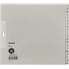 Leitz 12003085 - Indice in carta A-Z, formato A4, confezione da 5 pezzi da 20 fogli ciascuno, grigio