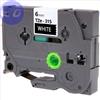 BROTHER COMPATIBILE BROTHER NASTRO BIANCO su NERO 6mm x 8mt LAMINATO TZe315 COMPATIBILE - TZE-315