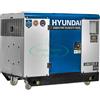 Hyundai Generatore di corrente diesel Hyundai silenziato monofase e trifase su ruote11Kw