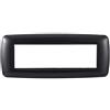 Ettroit placca compatibile Bticino Livinglight 7 moduli plastica bombata colore grafite acciaio scuro -LN88707