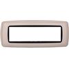 ETTROIT Placca compatibile Bticino Livinglight 7 moduli plastica bombata colore sabbia
