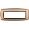 ETTROIT LN88711 Placca compatibile Bticino Livinglight 7 moduli plastica bombata colore oro