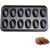 CTForest Madeleine Stampi Forno, Madeleine Stampo, Silicone Madeleine Stampo Forno, Progettato per Fare Dolci Conchiglia per Rendere il Cibo più Gustoso(Nero)