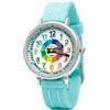 Kiddus Orologio Educativo per Bambini. Da Polso, Analogico. Con Esercizi per Imparare a Leggere l'Ora. Disegnato a Barcelona Español Turquesa
