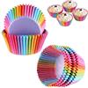 KowyKo 200 stampi per muffin in carta arcobaleno, per dolci, matrimoni, compleanni, feste