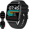 IDEALROYAL Smartwatch con Chiamate, 1,85 Orologio Smartwatch Uomo Donna, Orologio Fitness con Misura Pressione Contapassi Cardiofrequenzimetro SpO2, IP68 Impermeabile Smart Watch per iOS Android