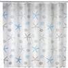 WENKO Cortina baño 180x200 Bella Mare PEVA, Poliestere, Multicolore, 18x3.5x37.5 cm