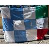 Bandierone GIGANTE NAPOLI CAMPIONI Scacchi Scudetto 300x210 cm Cucito Bandiera