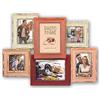 ZEP S.r.l. Yannis - Cornice portafoto in Legno, 10 x 10 cm, 10 x 15 cm, 2 Foto 13 x 18 cm, Colore: Marrone/Crema
