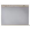 trendteam smart living - Appendiabiti a specchio da parete Tailor, 90 x 69 x 16 cm, parte anteriore: Matera, corpo: legno palissandro con ampio campo visivo