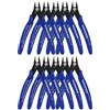 KAIHAOWIN 10 Pezzi Mini Pinze da 127 mm, Taglierina a Filo con Caricato a Molla per Elettronica e Taglio di Fili Morbidi, Pinze per Taglierine di Precisione per Modellismo, Elettronica e Legare Cavi