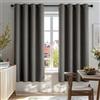Deconovo Tende Oscuranti per Interni 2 Pezzi 200 CM Altezza, Termiche Isolanti, Anti-Rumore, con Anelli, Ideali per Camera da Letto e Soggiorno, 140x200 CM, Grigio Chiaro