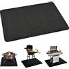 JasCherry Tappetino Lgnifugo Tappetino a 3 Strati per Pozzo del Fuoco per Coperta - Rettangolo Tappetino per Camino Resistente al Calore, per Braciere, Barbecue, Terrazza, Prato, Patio Esterno 35 * 34CM nero