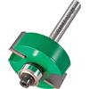 Trend CraftPro Fresa per incastri, gambo 1/4 pollice, lunghezza di taglio 12,7mm, diametro di taglio 35mm, include cuscinetti multipli, metallo duro (TCT), C040X1/4TC